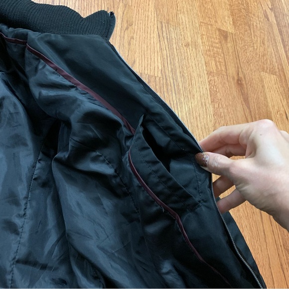 INTL d.e.t.a.i.l.s black quilted puffer front dip winter jacket coat - Picture 11 of 14
